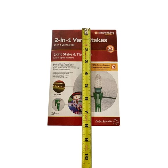 Simple Living Solutions 2 in 1 Yard Light Stakes Tie Down - Picture 6 of 8